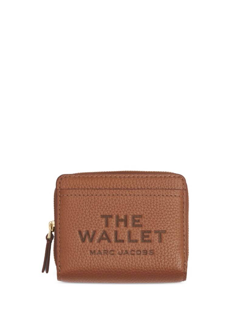 Marc Jacobs The Leather Mini compact wallet - Brown von Marc Jacobs