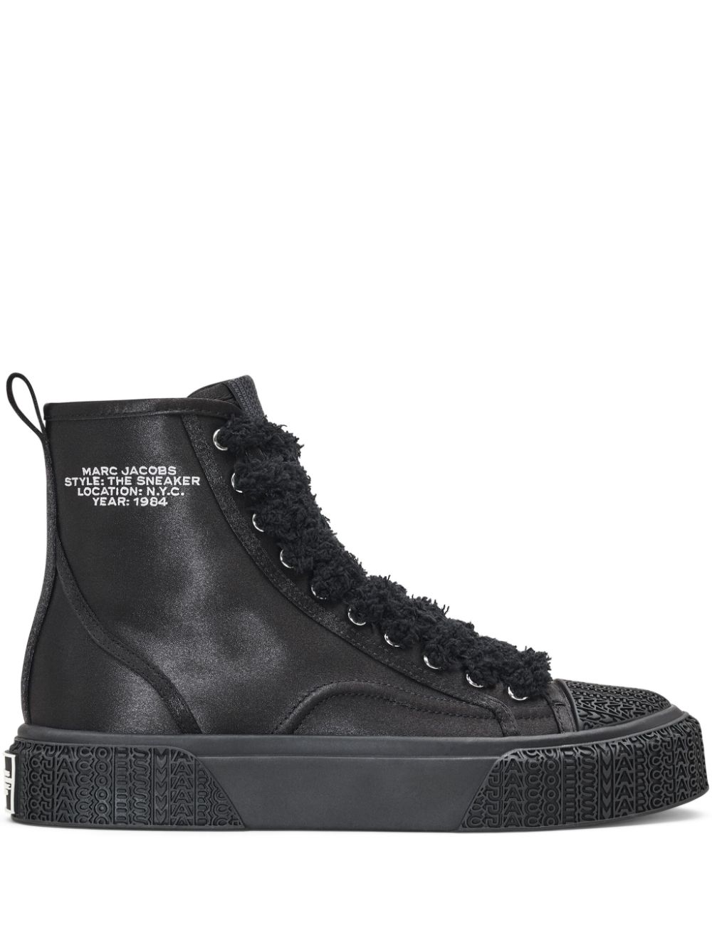 Marc Jacobs The Satin High Top sneakers - Black von Marc Jacobs