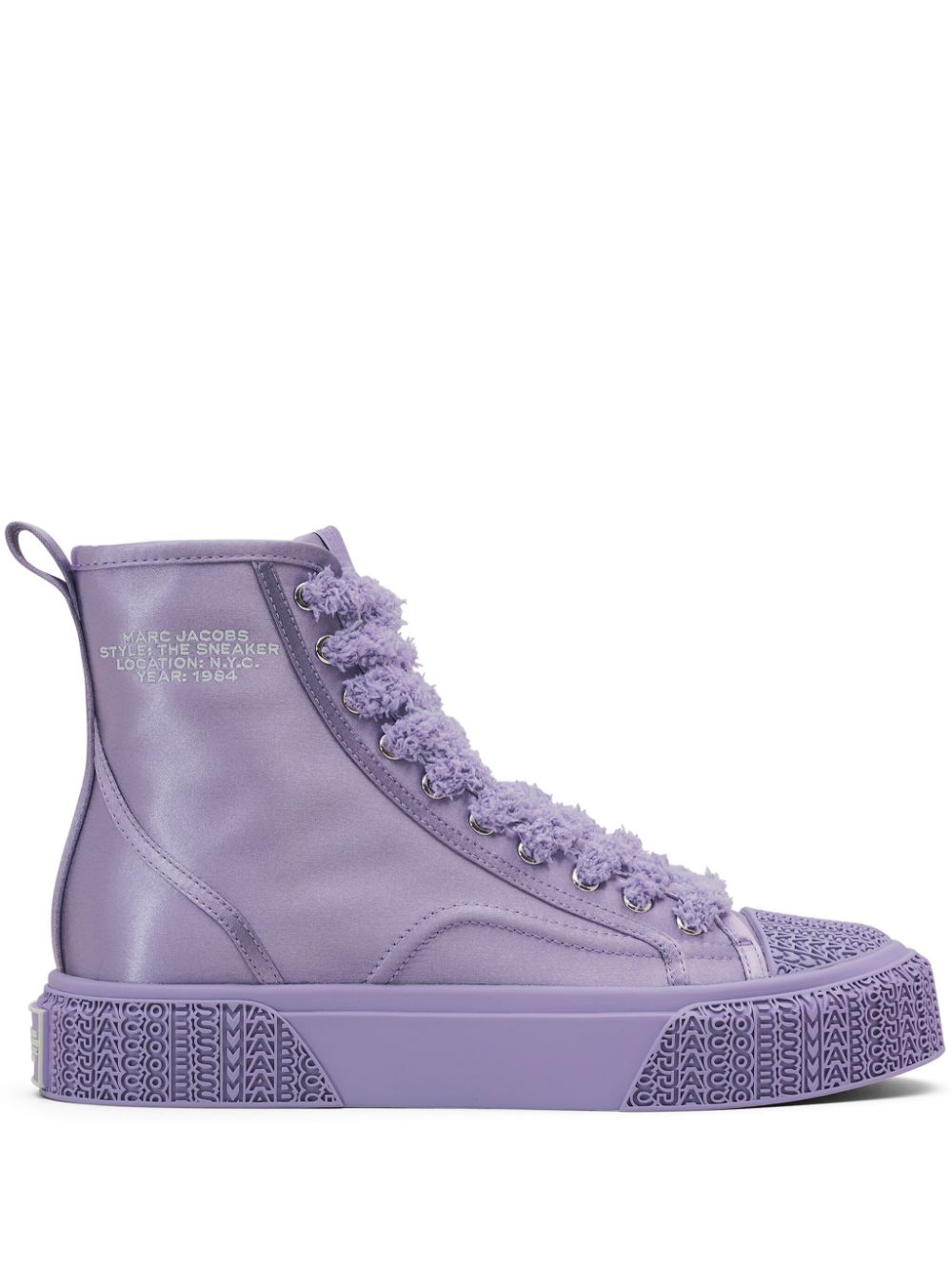 Marc Jacobs The Satin High Top sneakers - Purple von Marc Jacobs