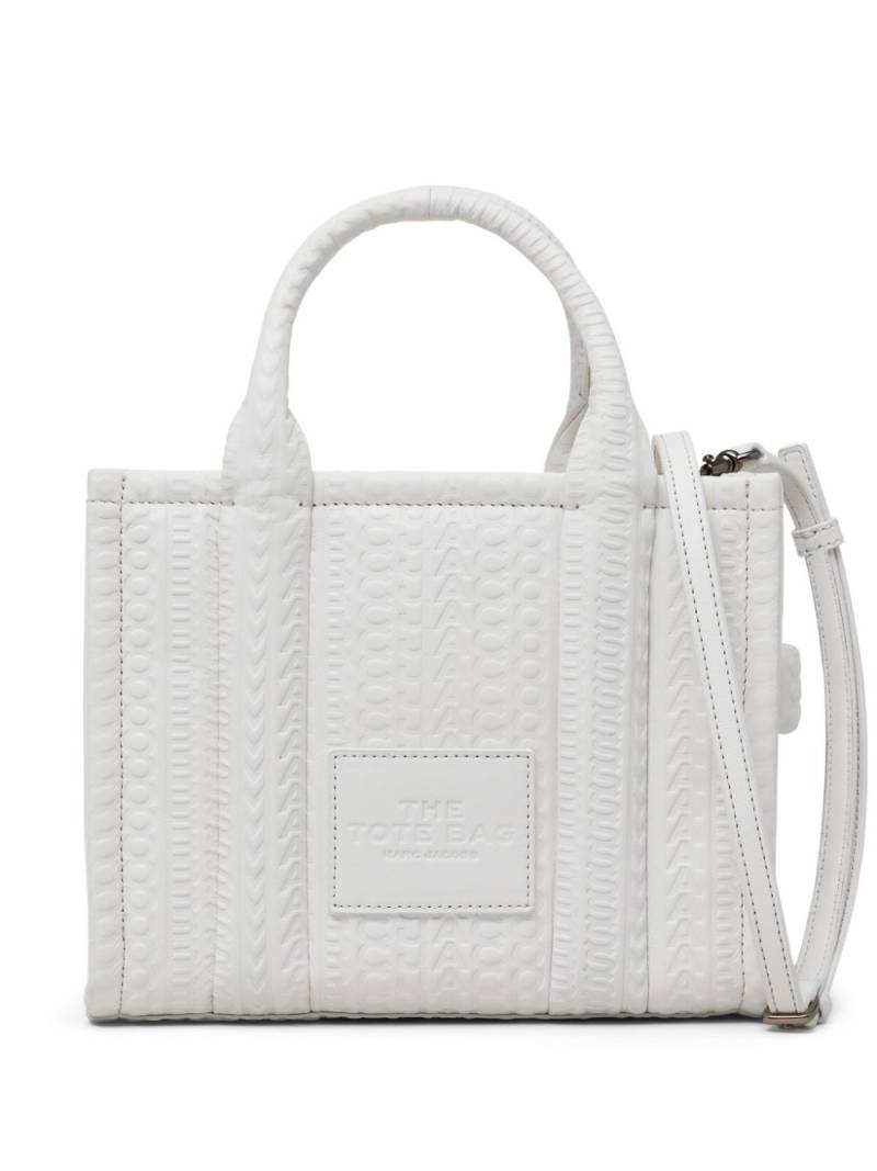 Marc Jacobs The Small monogram leather tote bag - White von Marc Jacobs