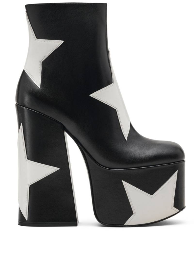 Marc Jacobs The Star Patchwork Kiki platform boots - Black von Marc Jacobs