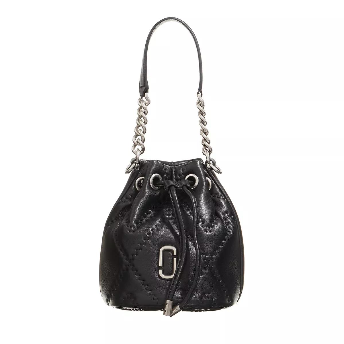 Marc Jacobs Umhängetasche - The Bucket Quilted Leather - Gr. unisize - in Schwarz - für Damen von Marc Jacobs