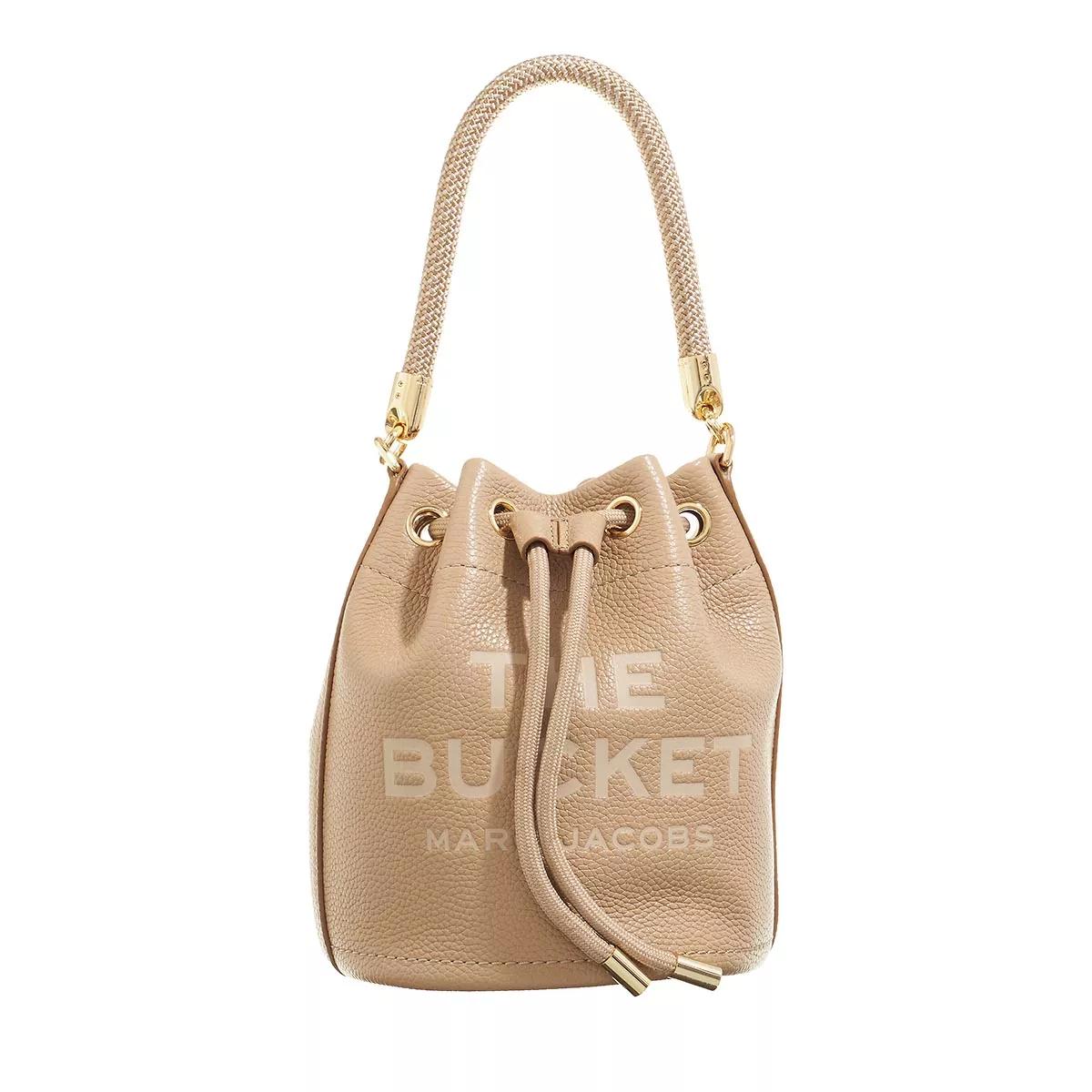 Marc Jacobs Umhängetasche - The Leather Bucket Bag - Gr. unisize - in Beige - für Damen von Marc Jacobs