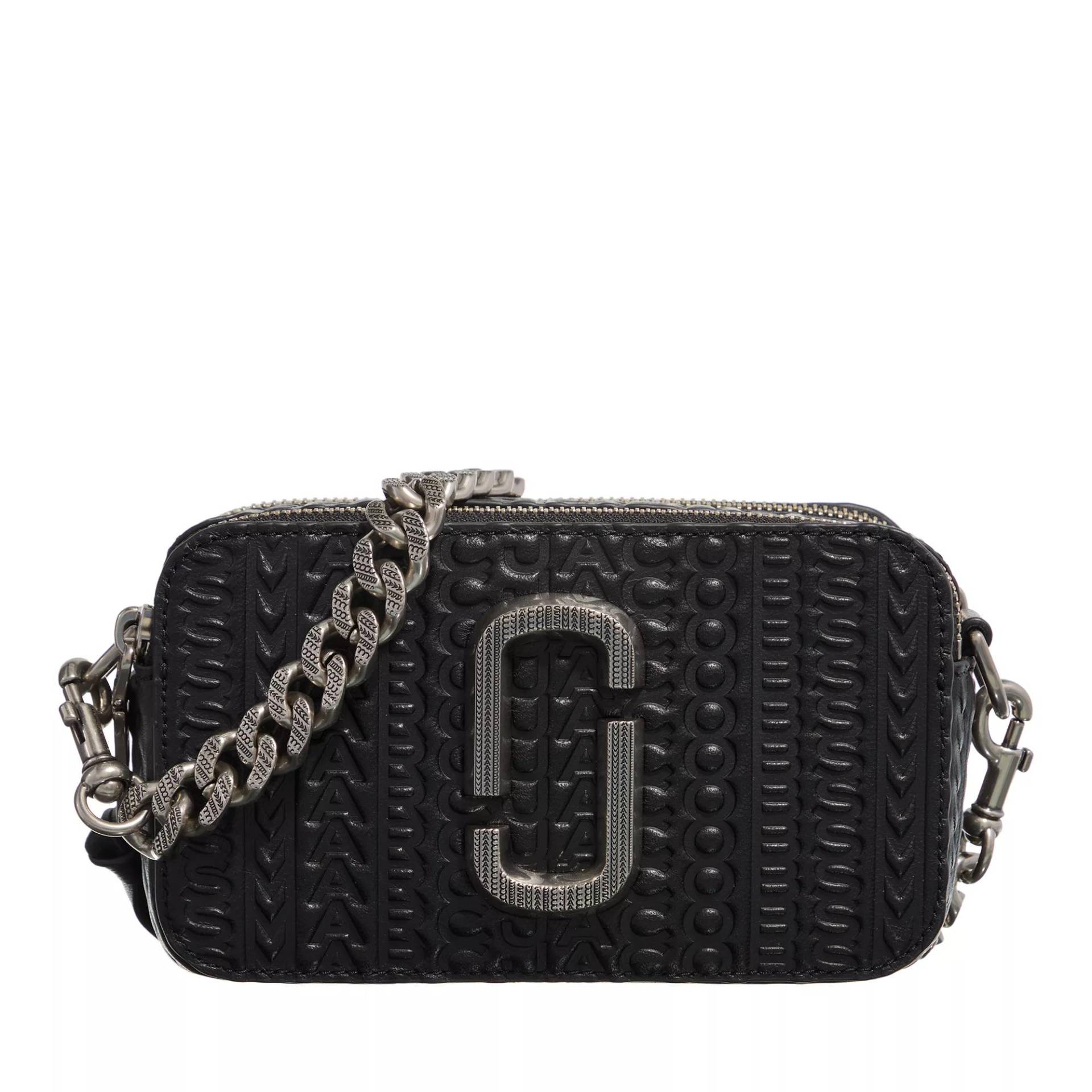 Marc Jacobs Schultertasche - The Monogram Debossed Snapshot - Gr. unisize - in Schwarz - für Damen von Marc Jacobs