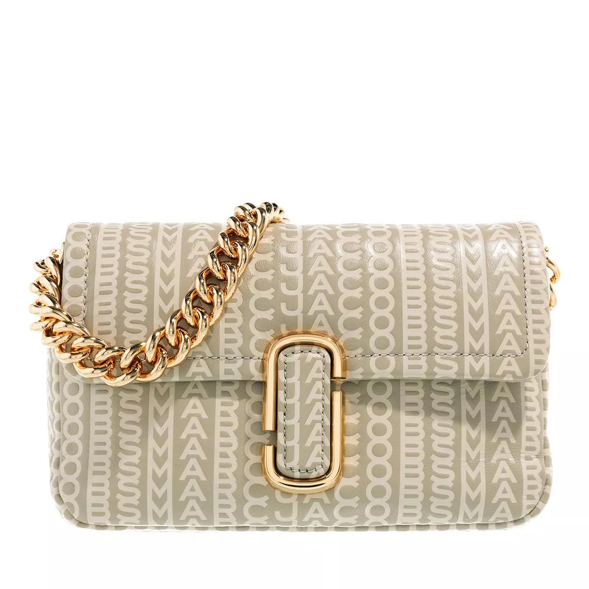 Marc Jacobs Umhängetasche - The Monogram Leather J Marc Shoulder Bag - Gr. unisize - in Beige - für Damen von Marc Jacobs