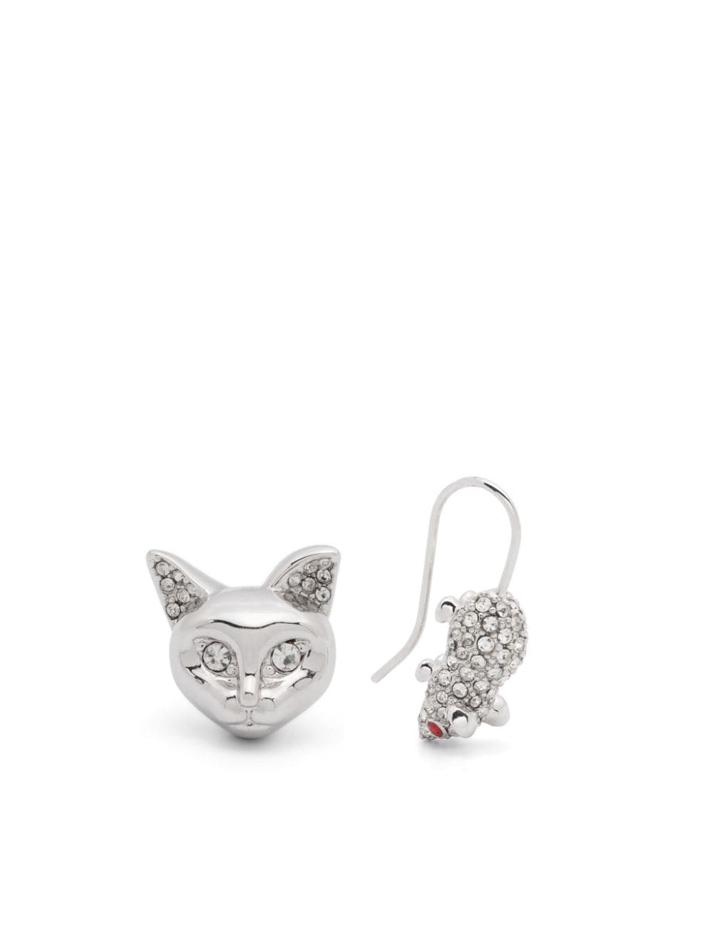 Marc Jacobs cat and mouse earrings - Silver von Marc Jacobs