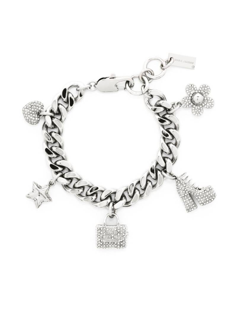 Marc Jacobs The Pavé Mini Icon charm bracelet - Silver von Marc Jacobs