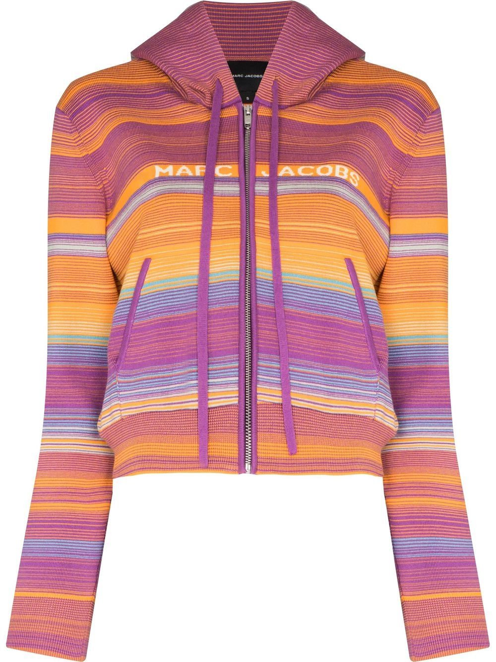 Marc Jacobs The Cropped zip hoodie - Purple von Marc Jacobs