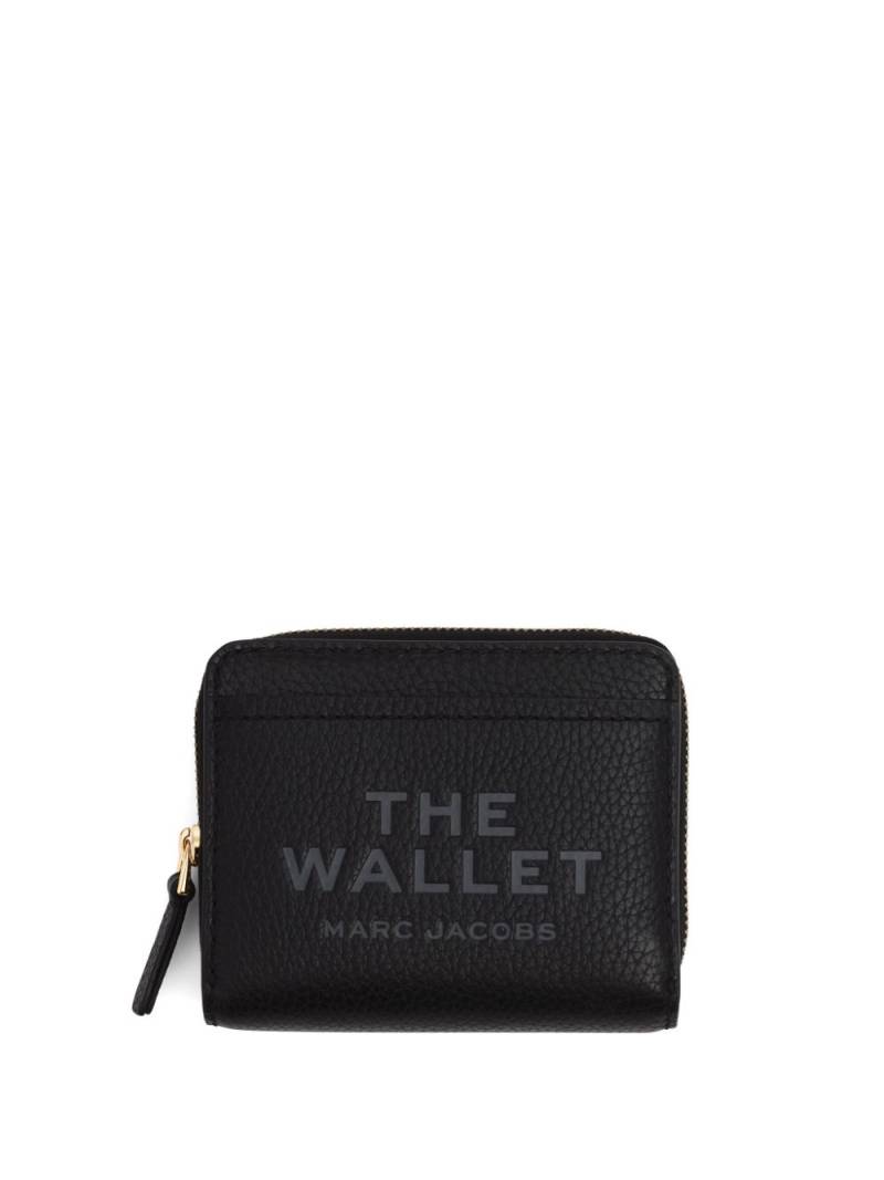 Marc Jacobs The Leather Mini compact wallet - Black von Marc Jacobs