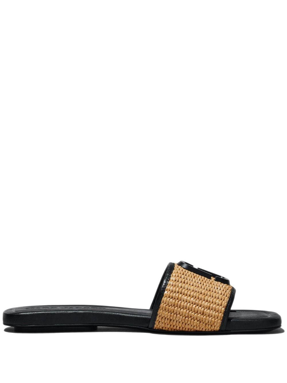 Marc Jacobs The J Marc raffia slides - Neutrals von Marc Jacobs