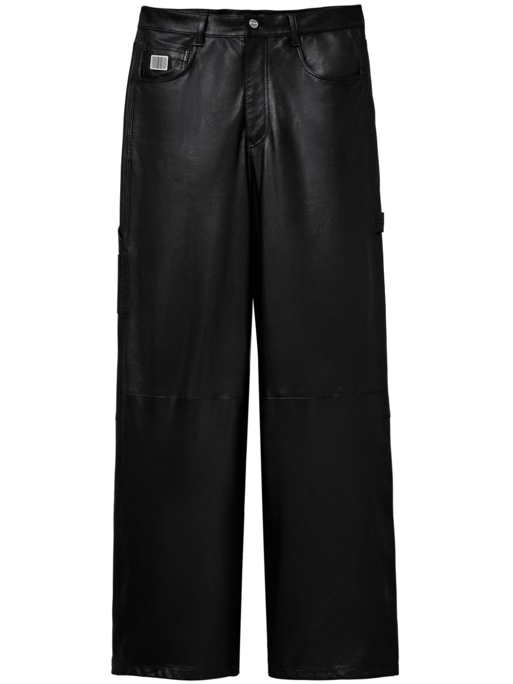 Marc Jacobs wide-leg leather trousers - Black von Marc Jacobs