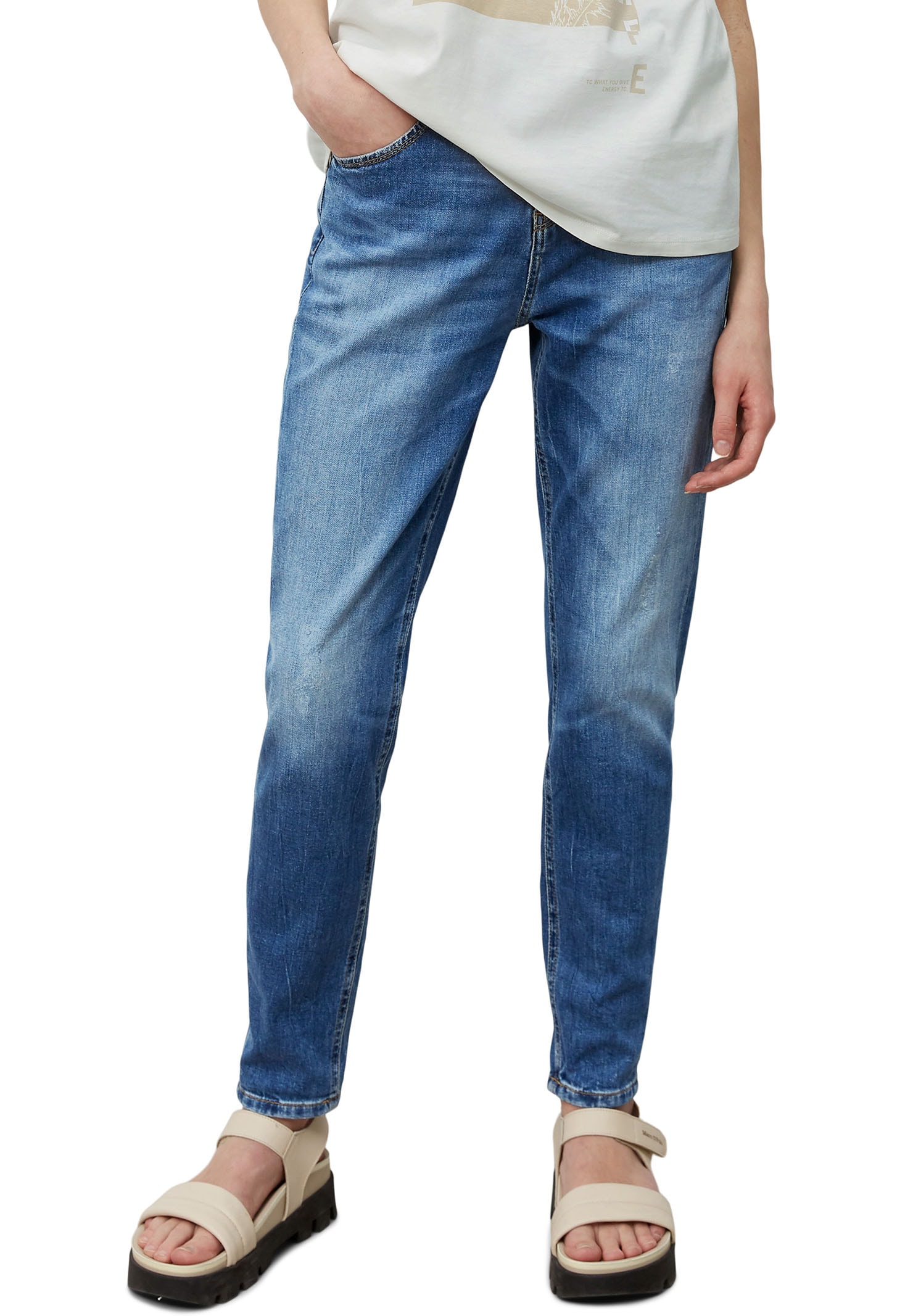 Marc O'Polo DENIM Boyfriend-Jeans »Freja«, in heller Waschung Marc O'Polo DENIM Boyfriend-Jeans »Freja«, in heller Waschung von Marc O'Polo DENIM