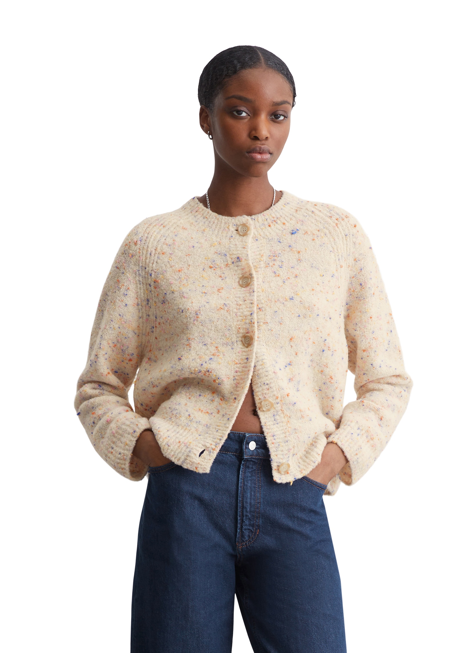 Marc O'Polo DENIM Cardigan, in Boucle-Form von Marc O'Polo DENIM