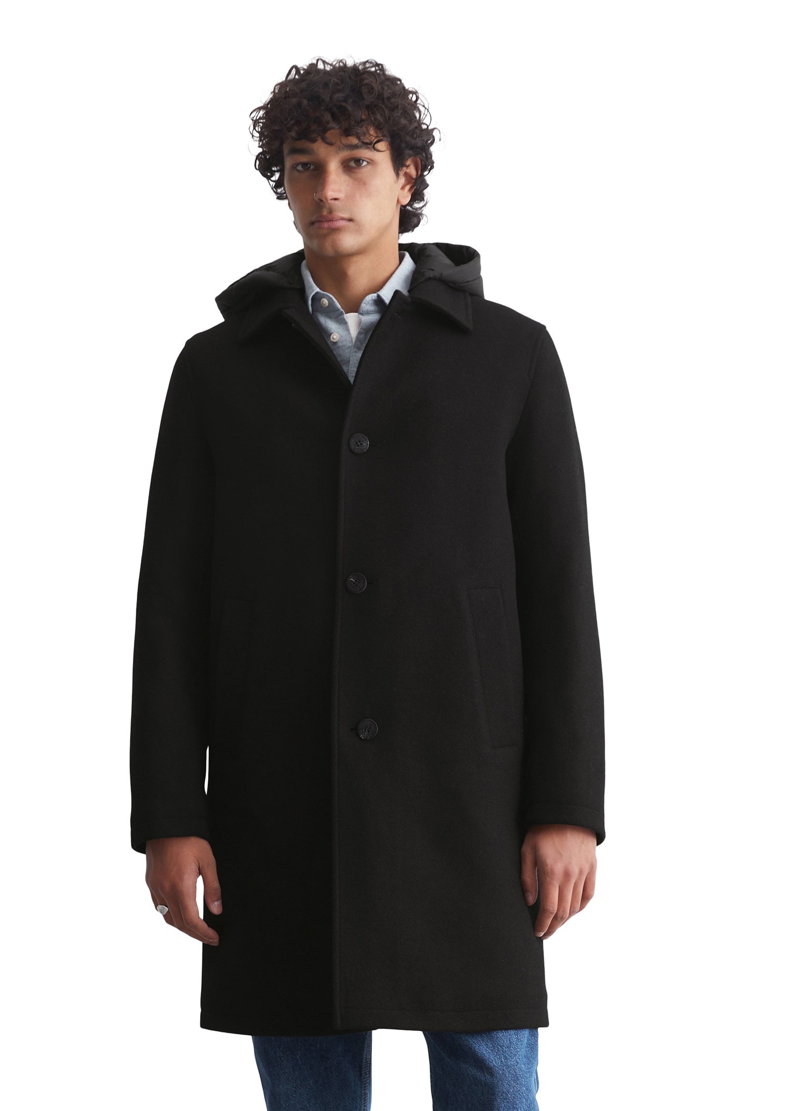 Marc O'Polo DENIM Langmantel, Wattierte, abnehmbare Nylon-Kapuze Marc O'Polo DENIM Langmantel, Wattierte, abnehmbare Nylon-Kapuze von Marc O'Polo DENIM