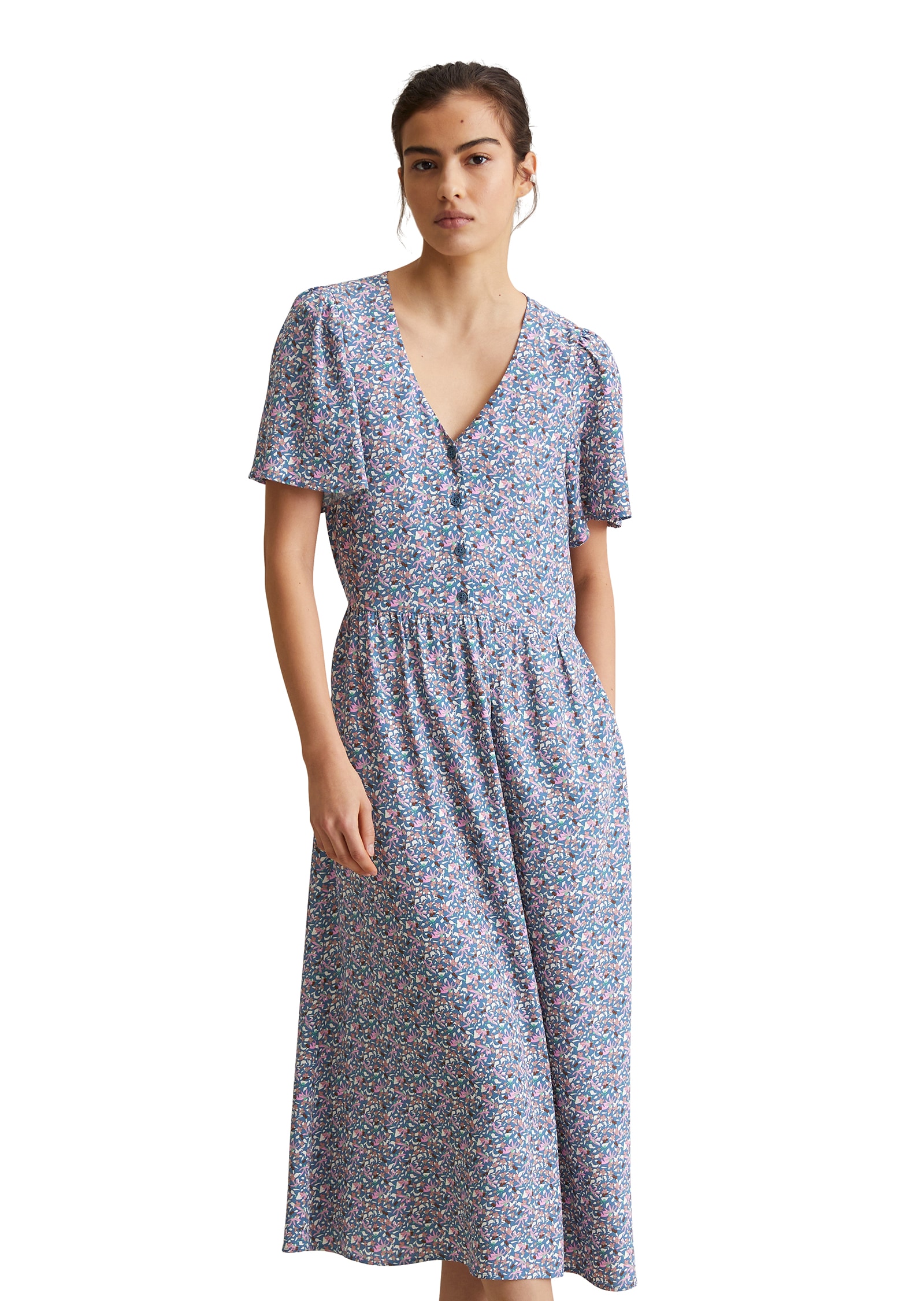 Marc O'Polo DENIM Midikleid, lässigen Allover-Print von Marc O'Polo DENIM