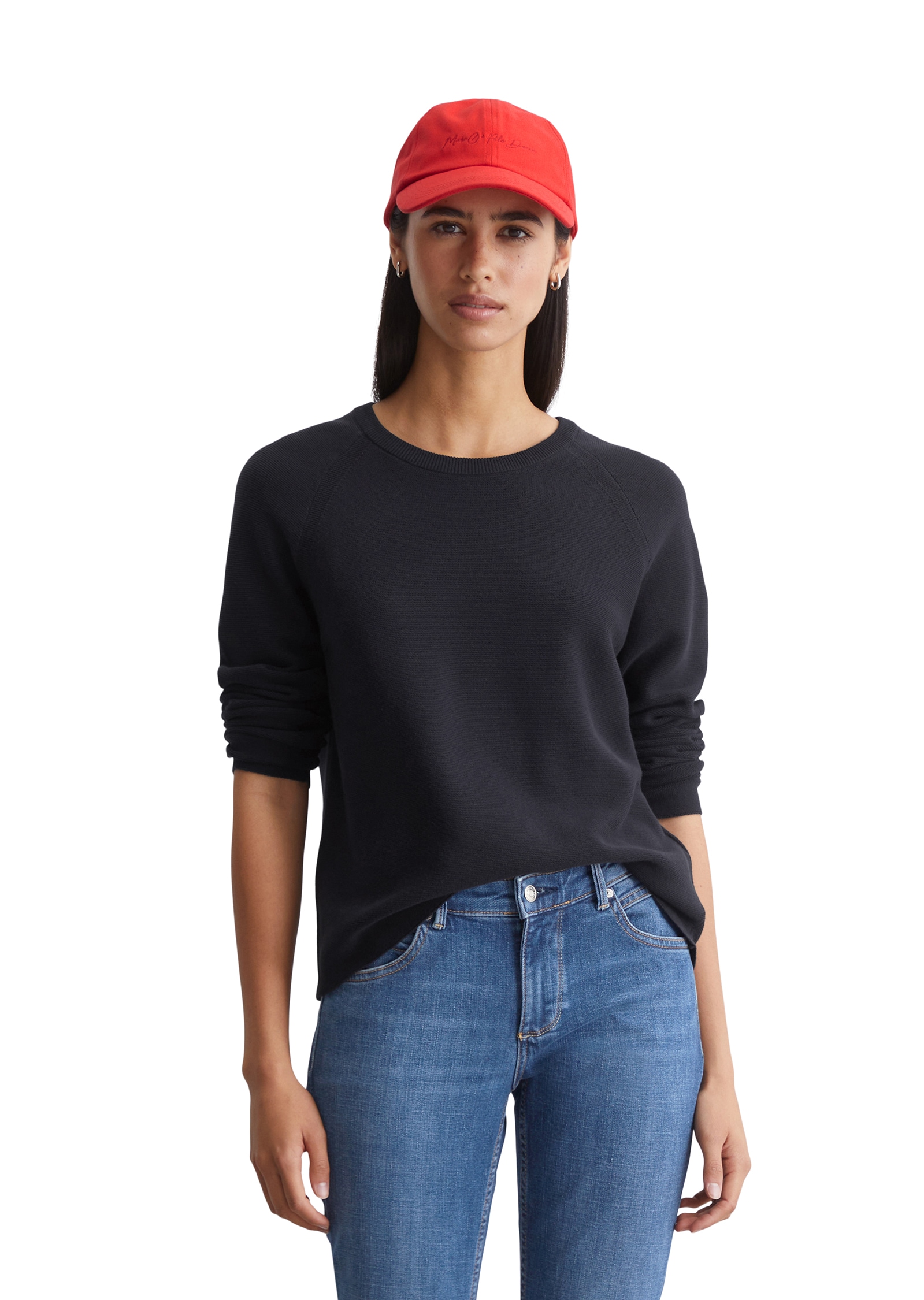 Marc O'Polo DENIM Rundhalspullover, mit feiner Struktur Marc O'Polo DENIM Rundhalspullover, mit feiner Struktur von Marc O'Polo DENIM