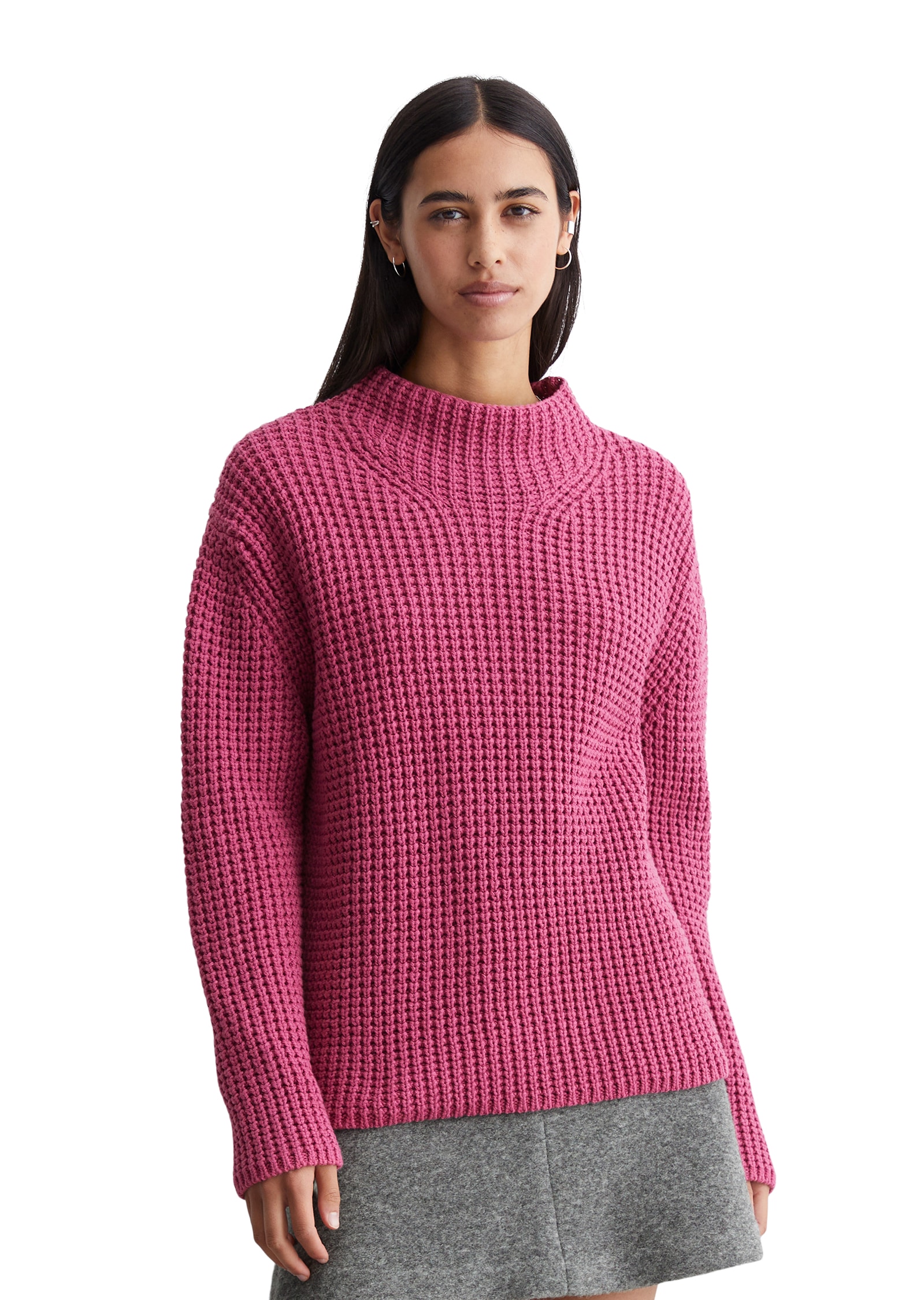 Marc O'Polo DENIM Stehkragenpullover, mit angesagtem Strickmuster von Marc O'Polo DENIM