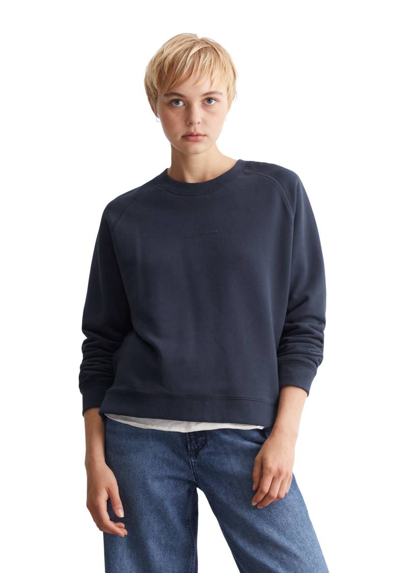 Marc O'Polo DENIM Sweatshirt, Im modernen O-Shape, locker geschnitten und Raglanärmeln von Marc O'Polo DENIM