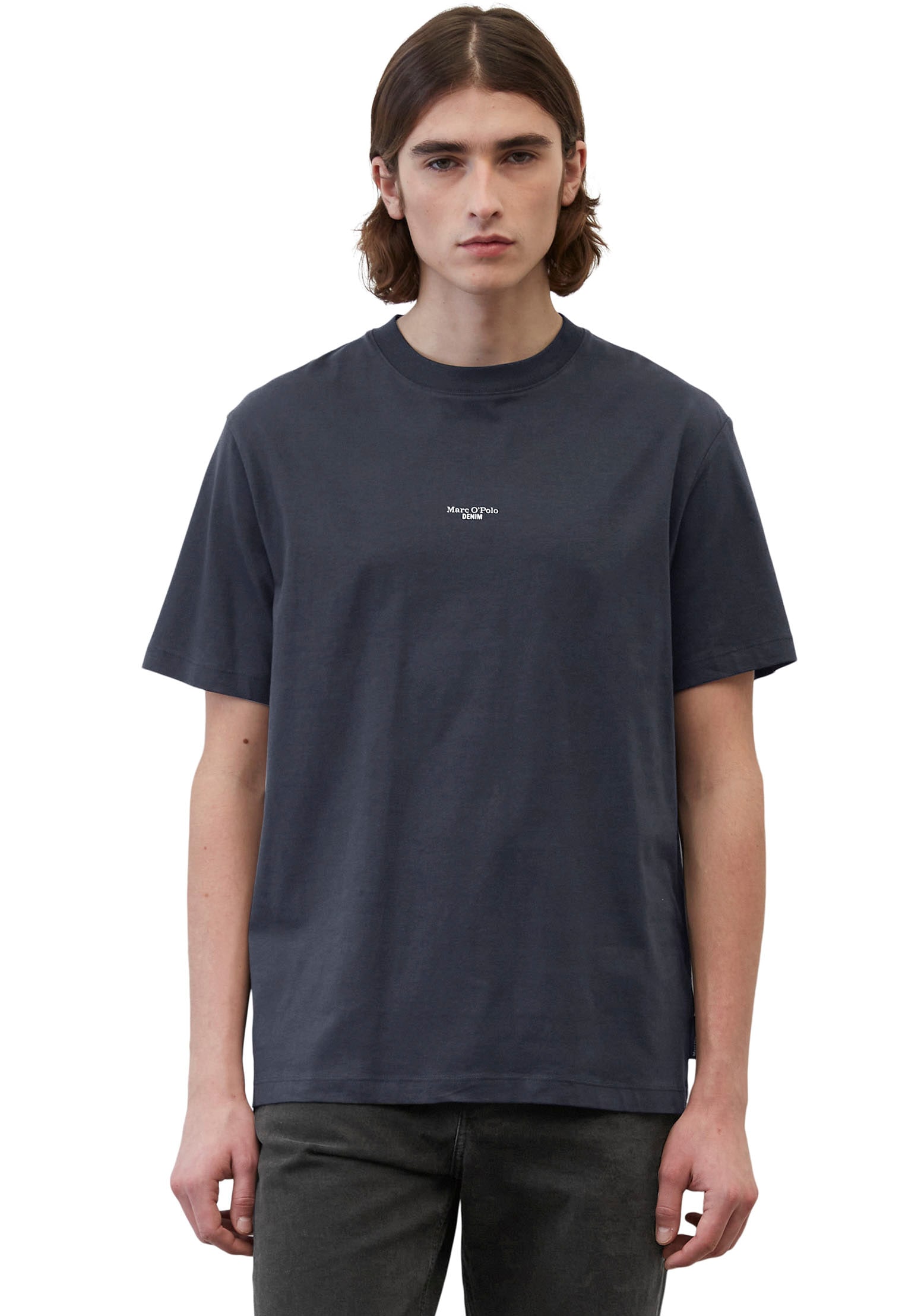 Marc O'Polo DENIM T-Shirt, mit Labeling vorne mittig Marc O'Polo DENIM T-Shirt, mit Labeling vorne mittig von Marc O'Polo DENIM