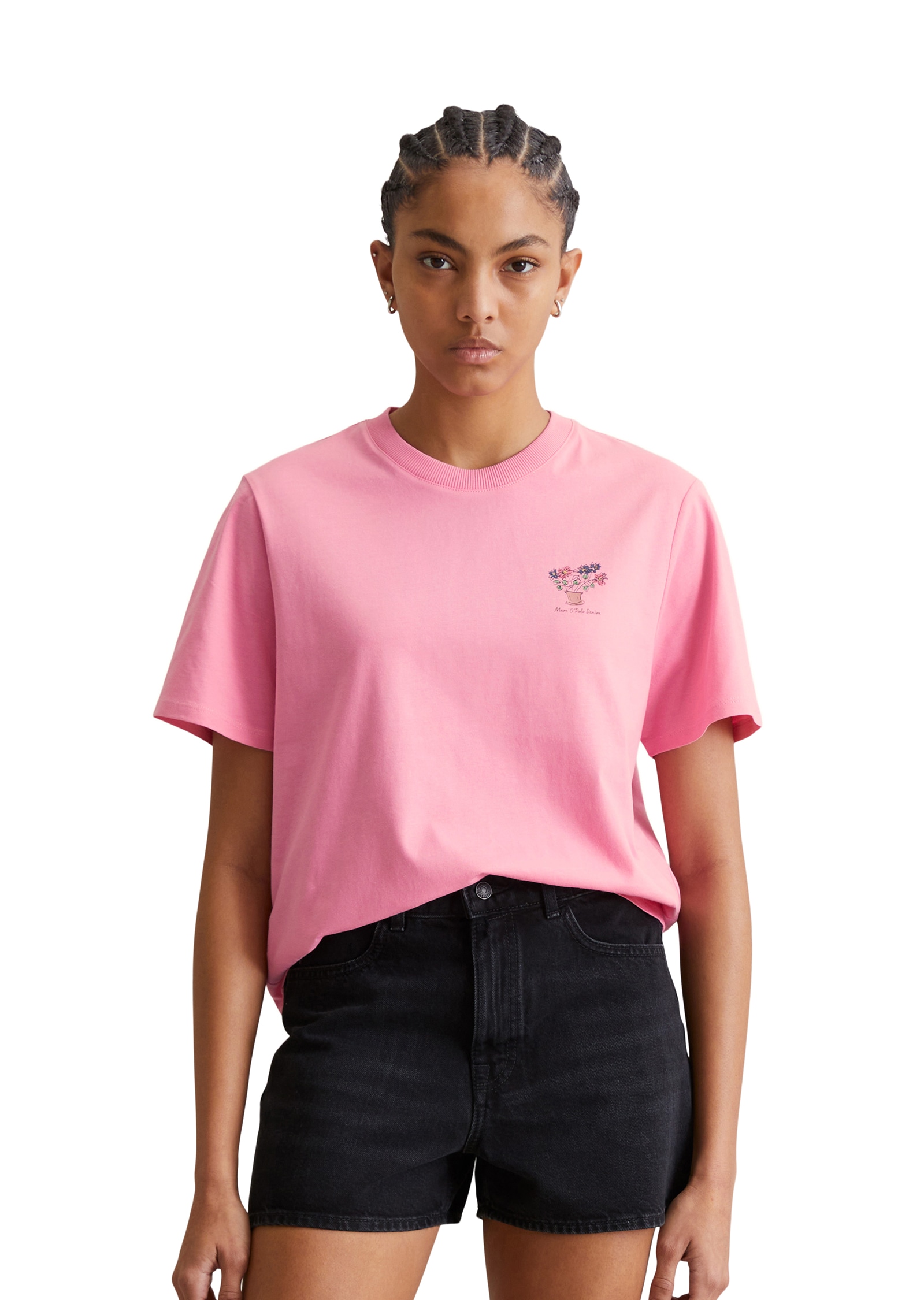 Marc O'Polo DENIM T-Shirt, modischer Print auf der Brust von Marc O'Polo DENIM