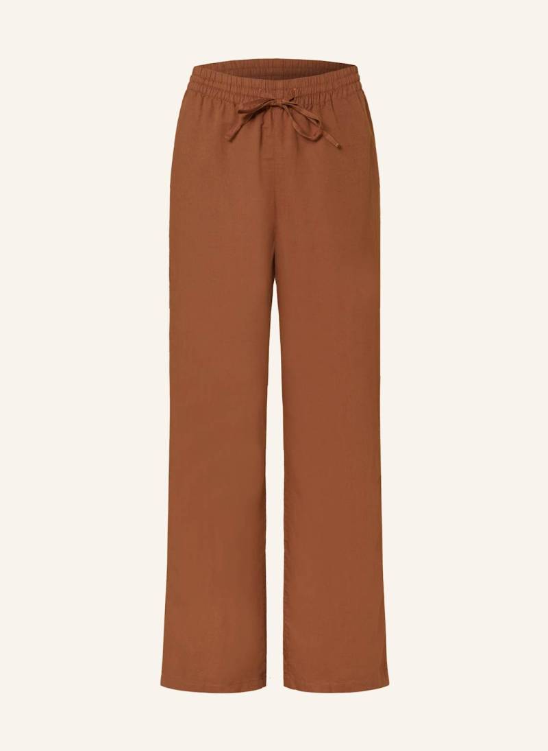 Marc O'polo Denim Marlenehose Mit Leinen braun von Marc O'Polo DENIM