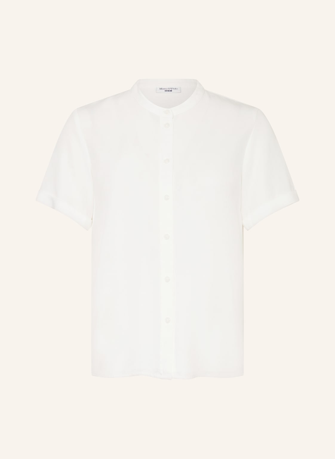 Marc O'polo Denim Piqué-Bluse weiss von Marc O'Polo DENIM