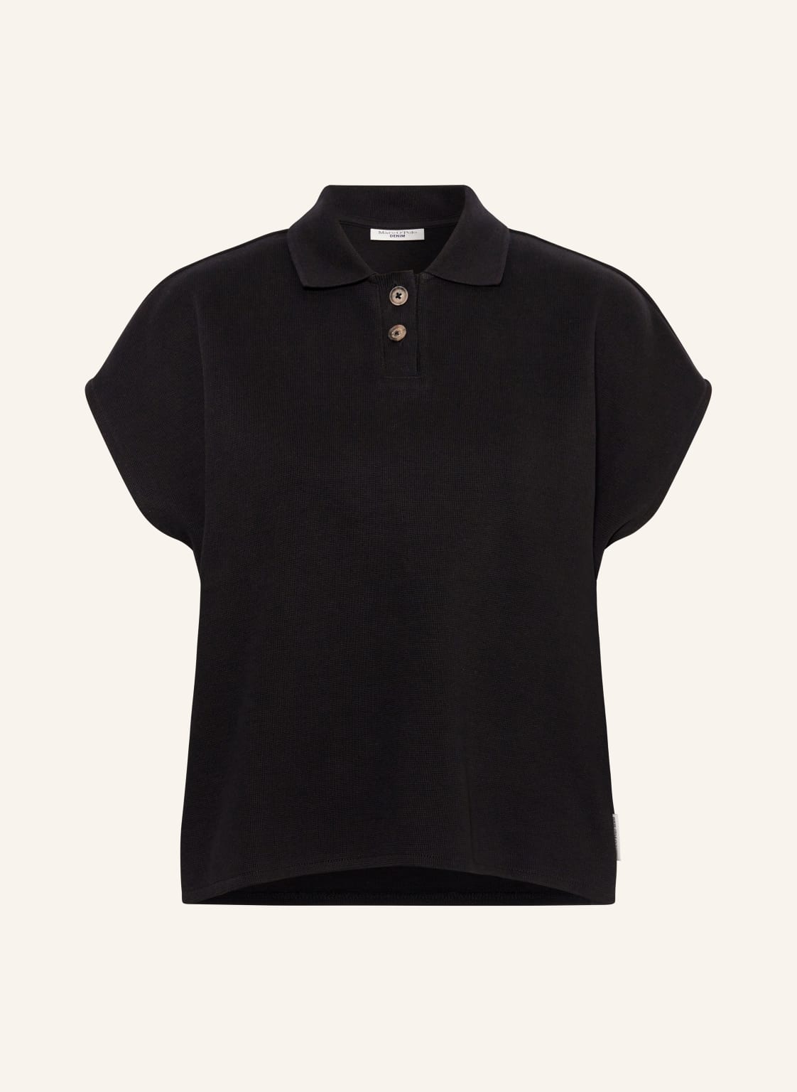 Marc O'polo Denim Piqué-Poloshirt schwarz von Marc O'Polo DENIM