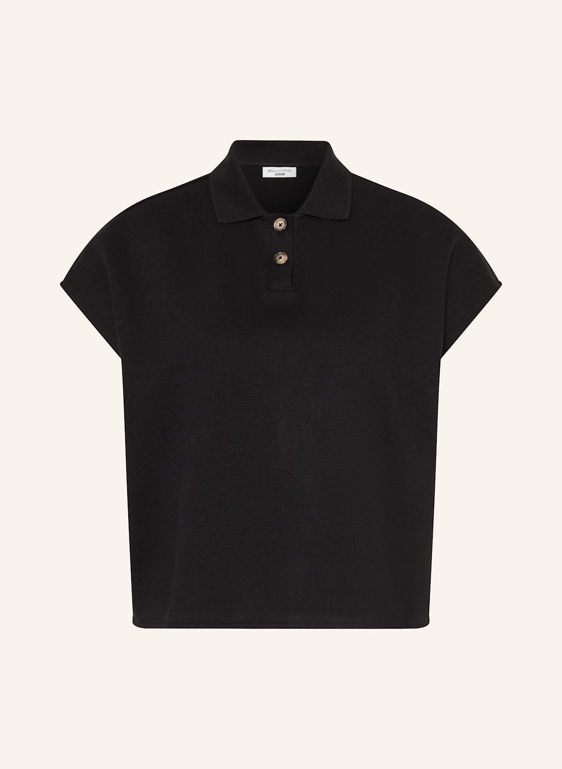 Marc O'polo Denim Piqué-Poloshirt schwarz von Marc O'Polo DENIM