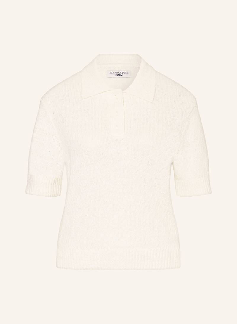 Marc O'polo Denim Strick-Poloshirt weiss von Marc O'Polo DENIM