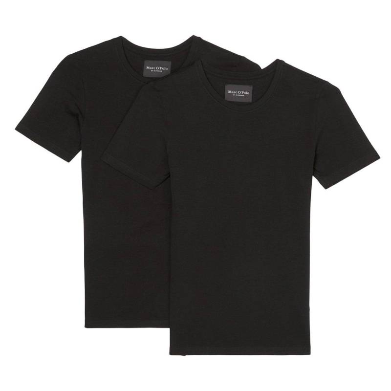 2er Pack Essentials Organic Cotton - Unterhemd Shirt Langarm Herren Schwarz XXL von Marc O'Polo