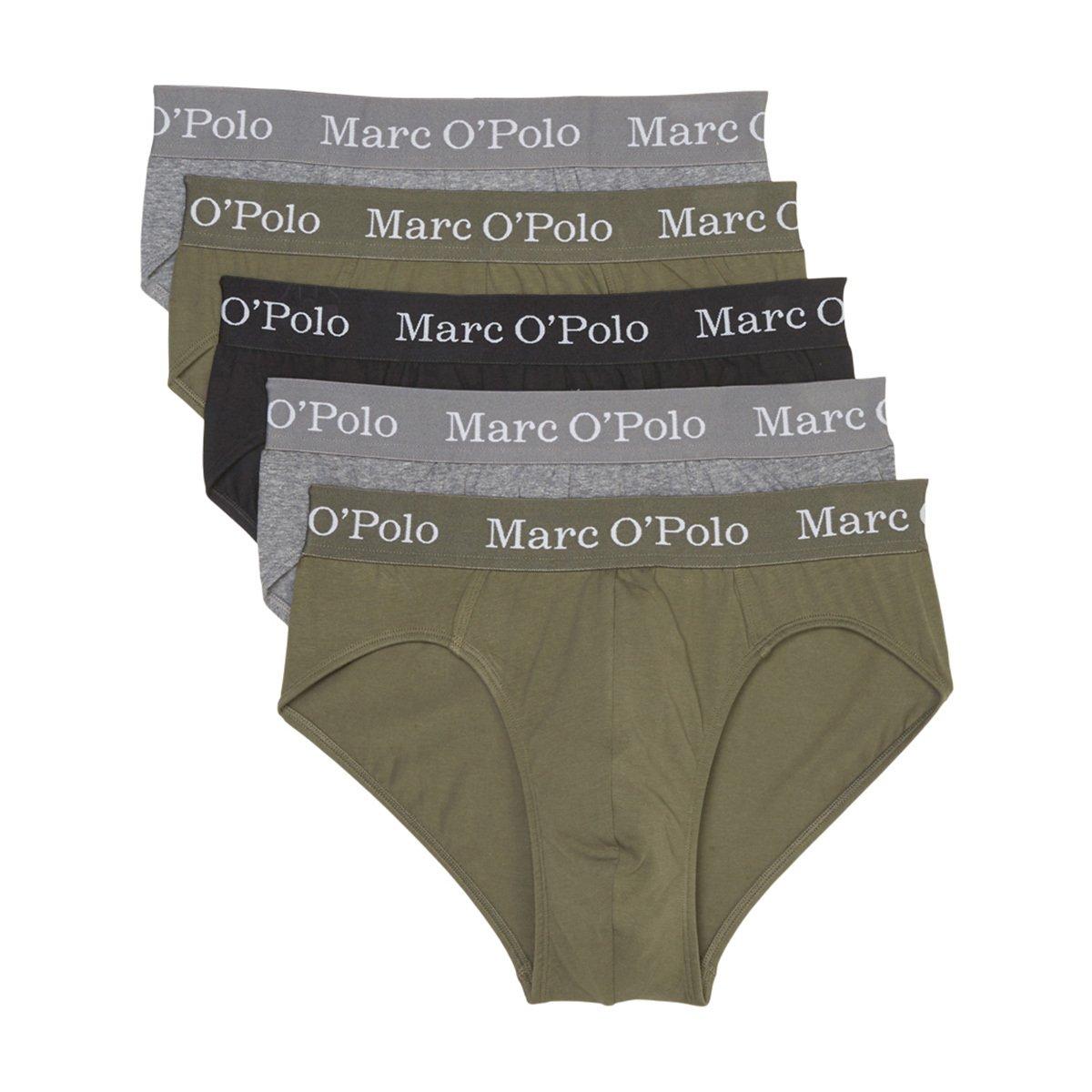 5er Pack Elements Organic Cotton - Slip Unterhose Herren Multicolor XXL von Marc O'Polo