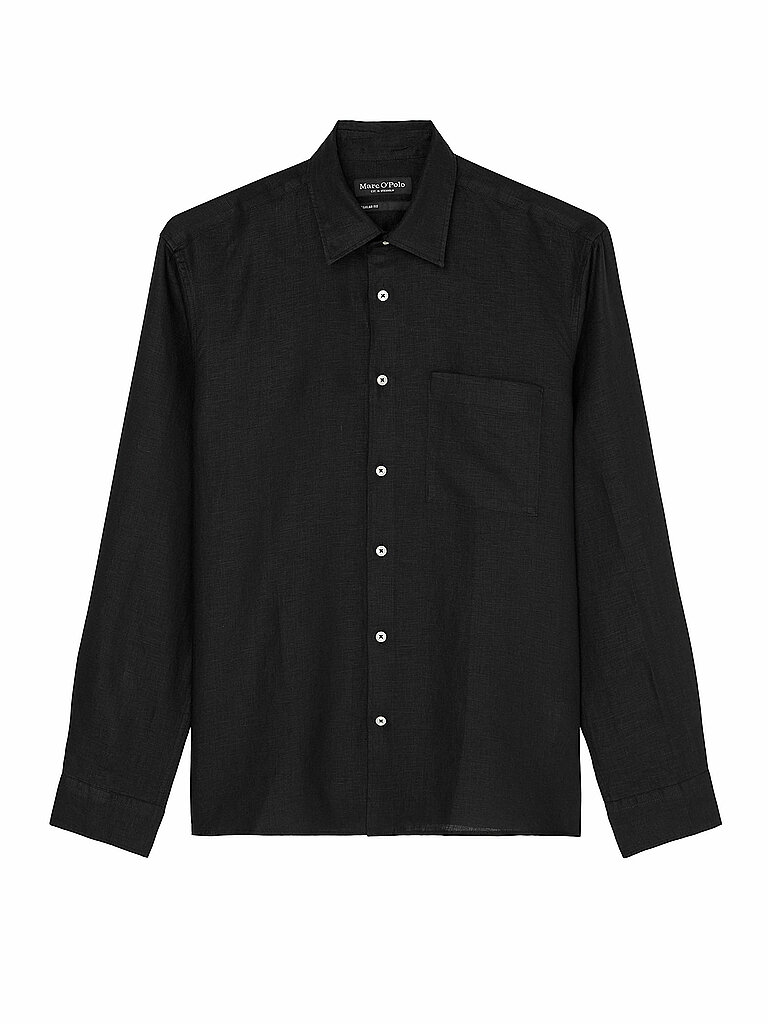 MARC O'POLO Hemd Regular Fit  schwarz | M von Marc O'Polo