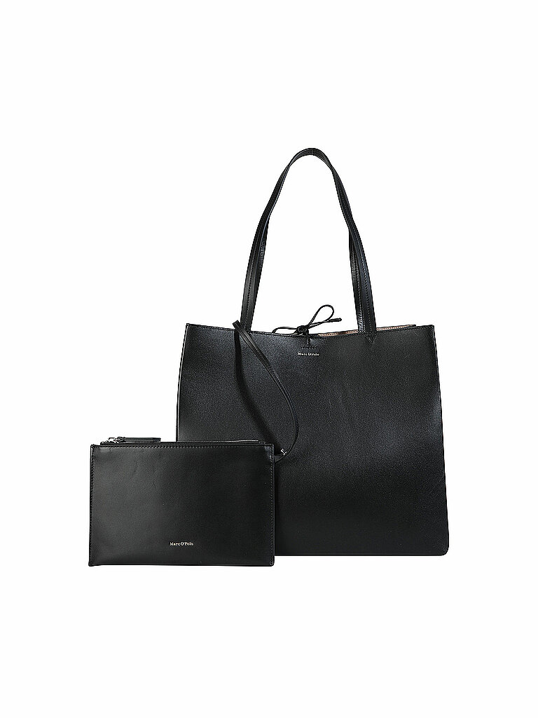 MARC O'POLO Ledertasche - Shopper Large schwarz von Marc O'Polo