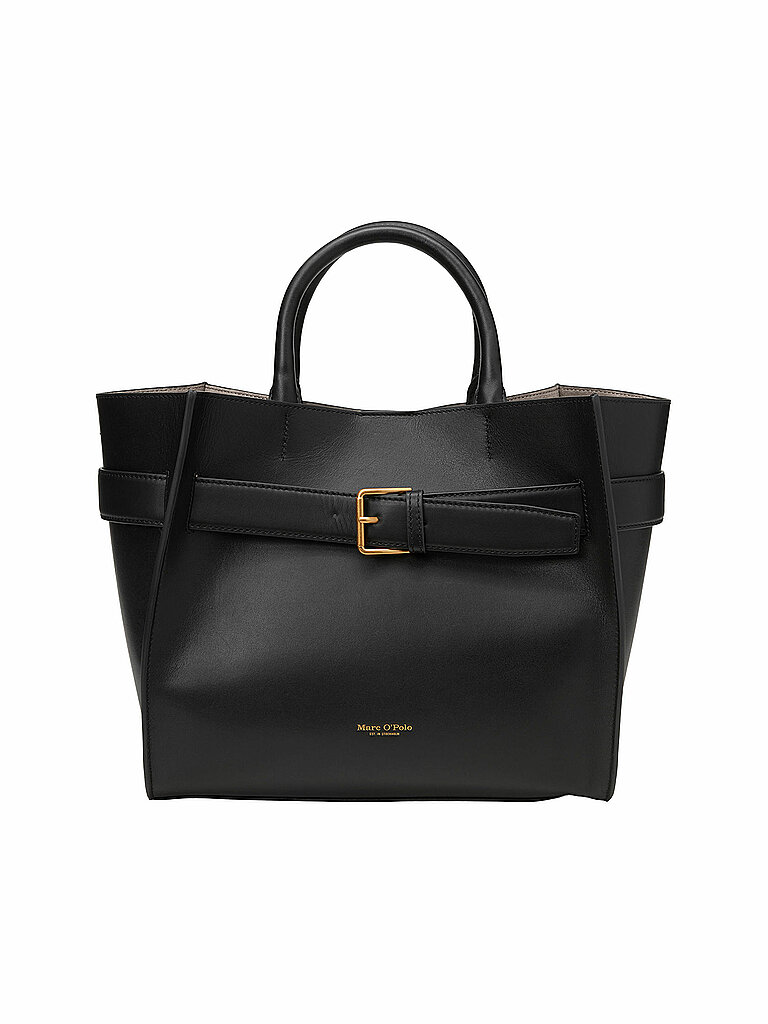 MARC O'POLO Ledertasche - Shopper Medium  schwarz von Marc O'Polo