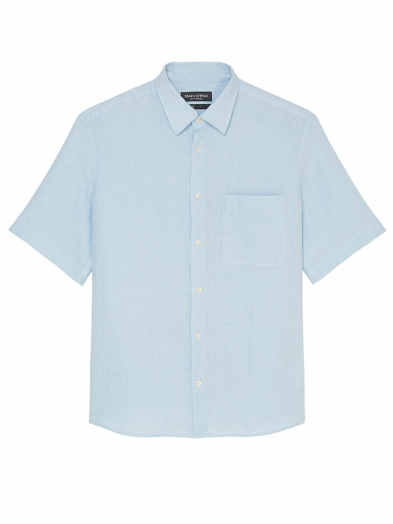 MARC O'POLO Leinenhemd Regular Fit  blau | L von Marc O'Polo