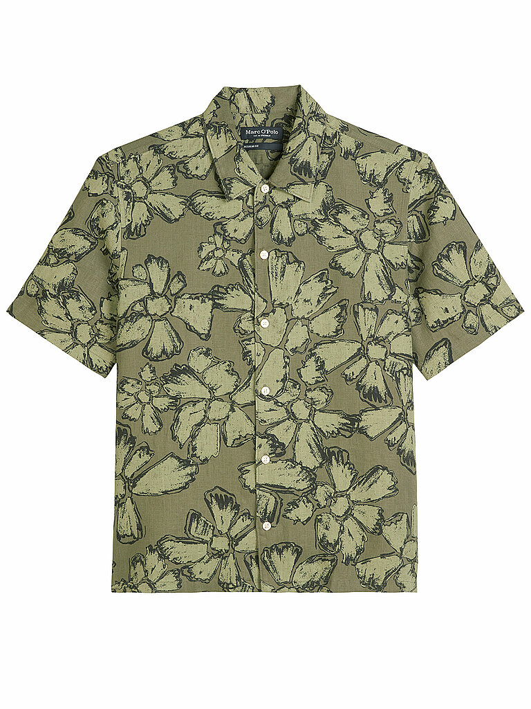 MARC O'POLO Leinenhemd Regular Fit  olive | L von Marc O'Polo