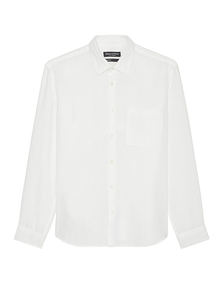 MARC O'POLO Leinenhemd Regular Fit  weiss | L von Marc O'Polo