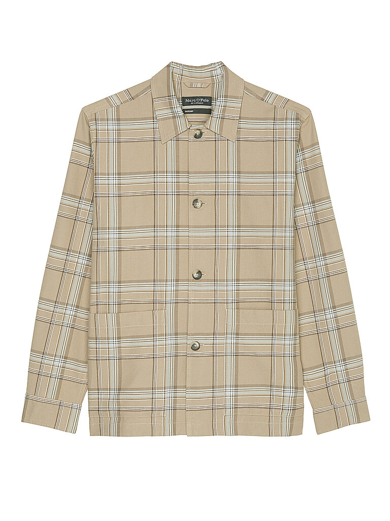 MARC O'POLO Overshirt creme | L von Marc O'Polo