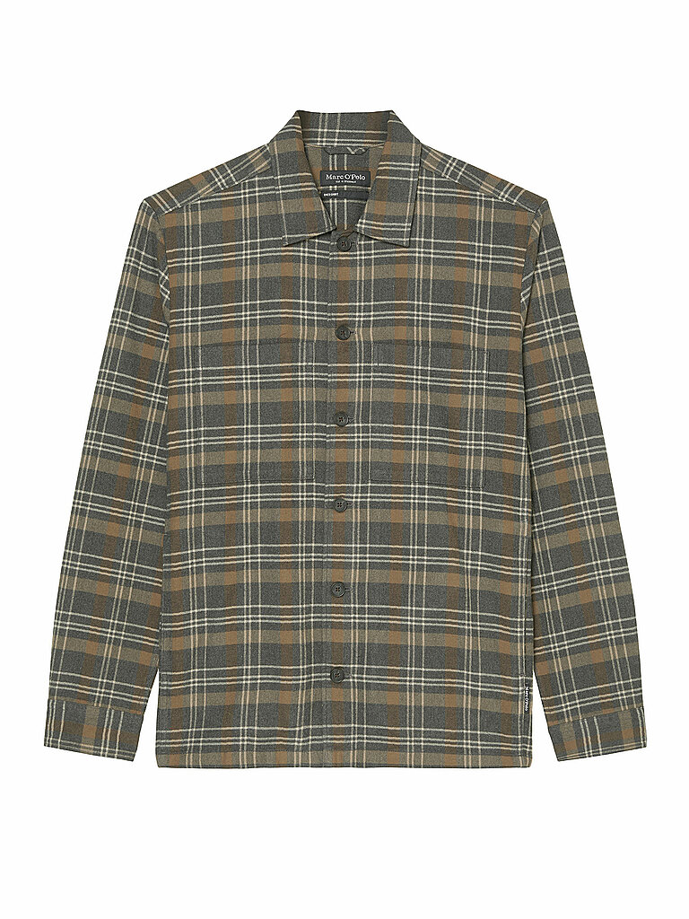 MARC O'POLO Overshirt grau | L von Marc O'Polo