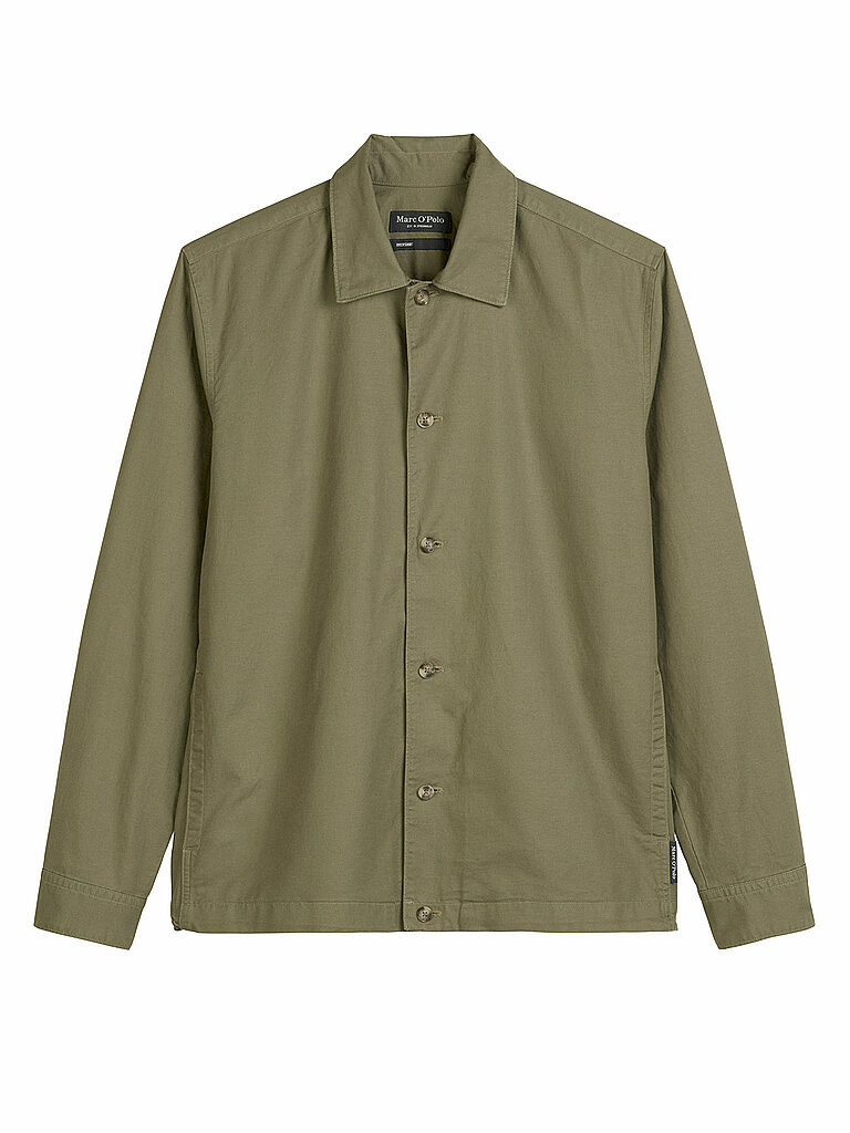 MARC O'POLO Overshirt olive | L von Marc O'Polo