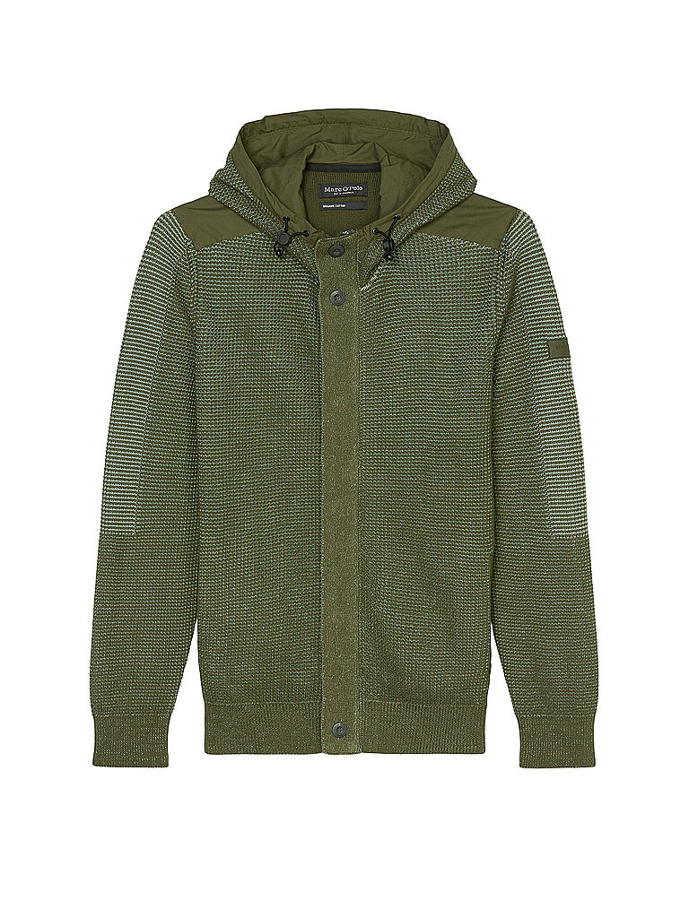 MARC O'POLO Strickjacke grün | L von Marc O'Polo