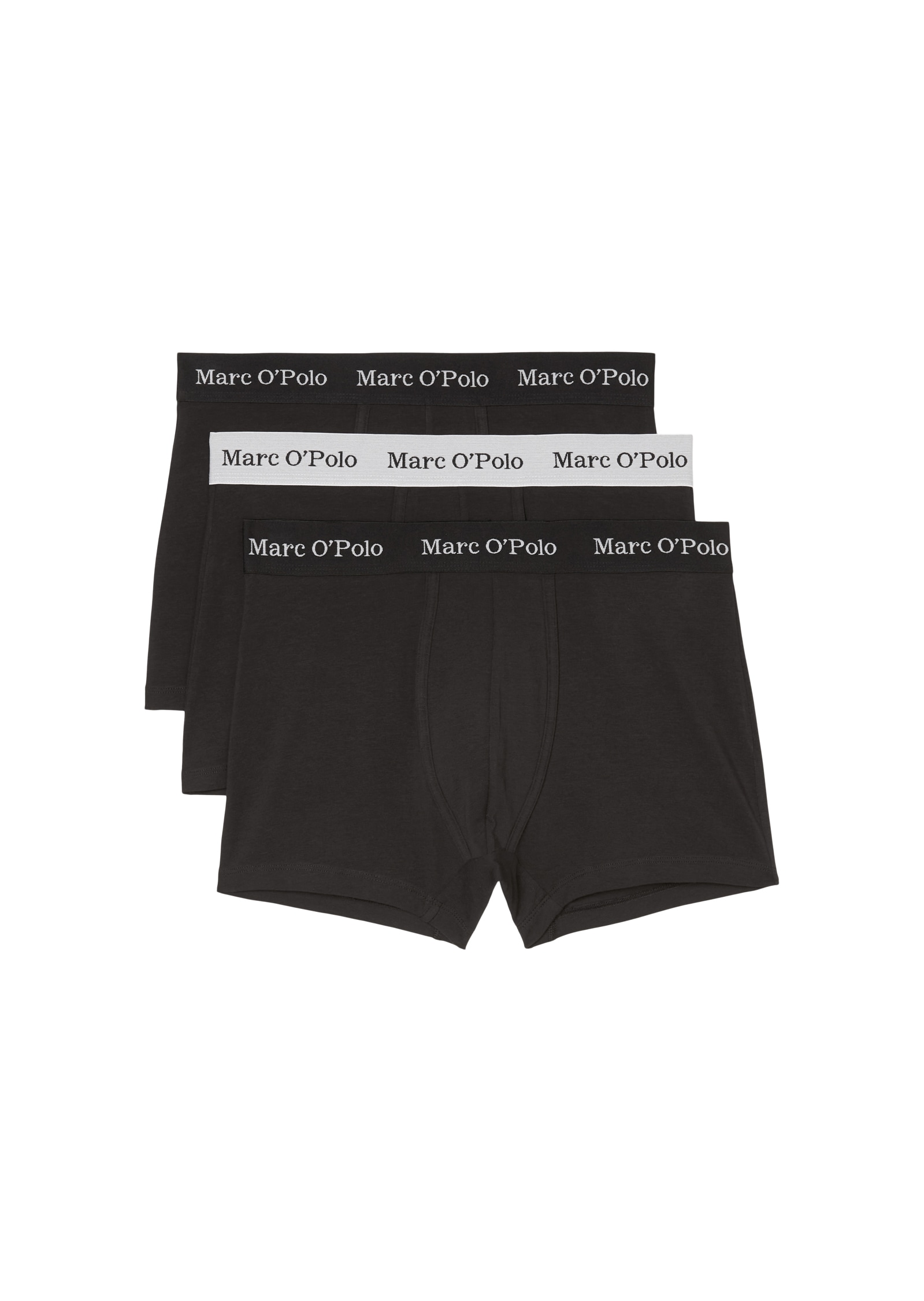 Marc O'Polo Boxershorts »Essentials«, (3er Pack), mit elastischem Bündchen mit Logo-Schriftzug von Marc O'Polo