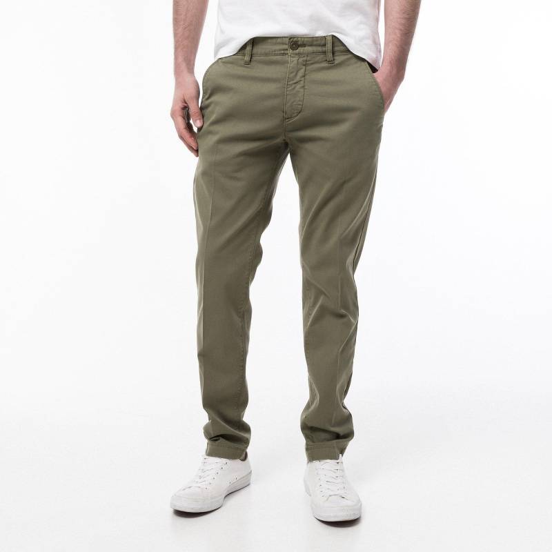 Chinohose, Tapered Fit Herren Olivegrün L32/W31 von Marc O'Polo