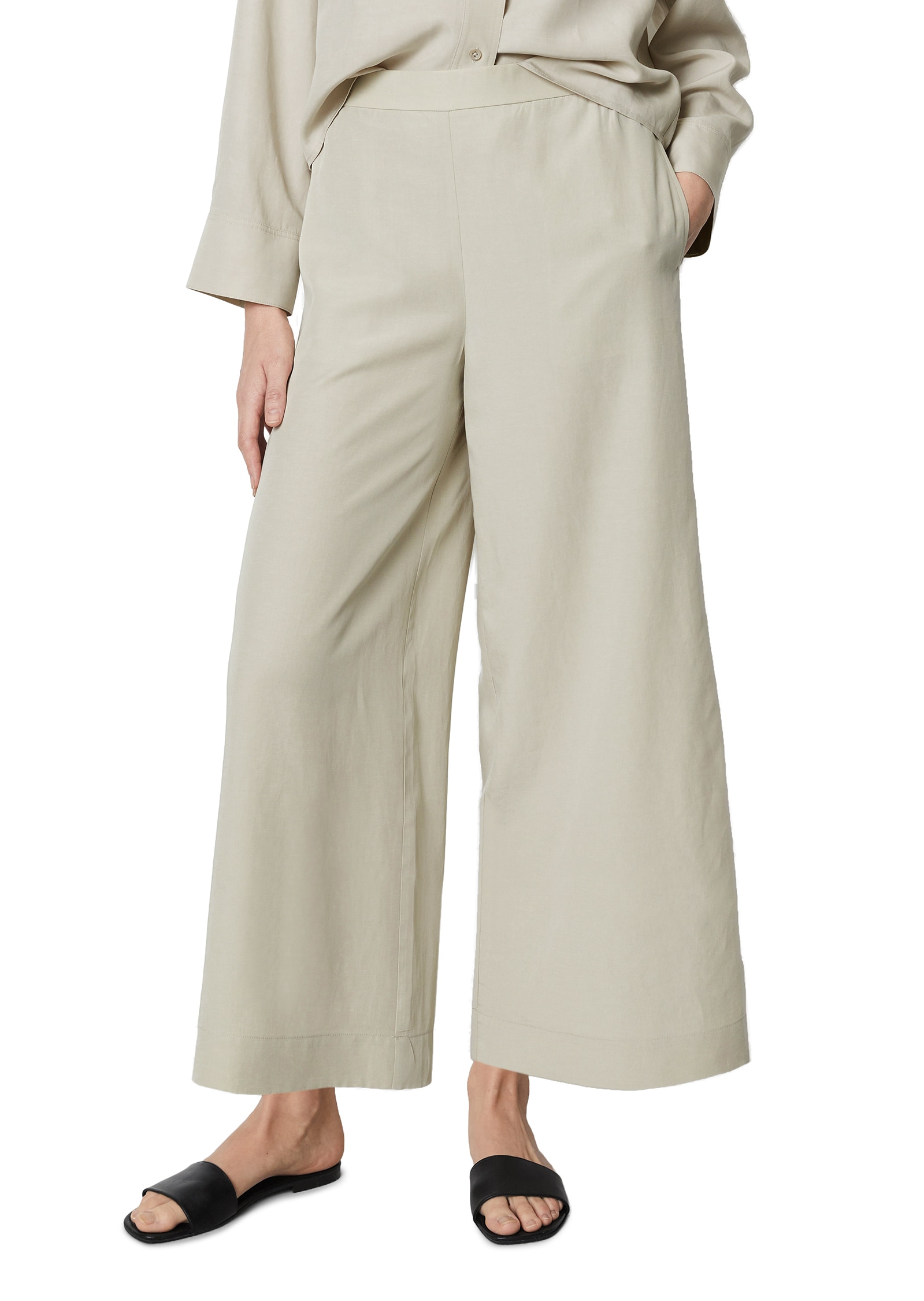 Marc O'Polo Culotte, Hochwertiger Lyocell-Leinen-Mix; Eleganter, fliessender Fall von Marc O'Polo