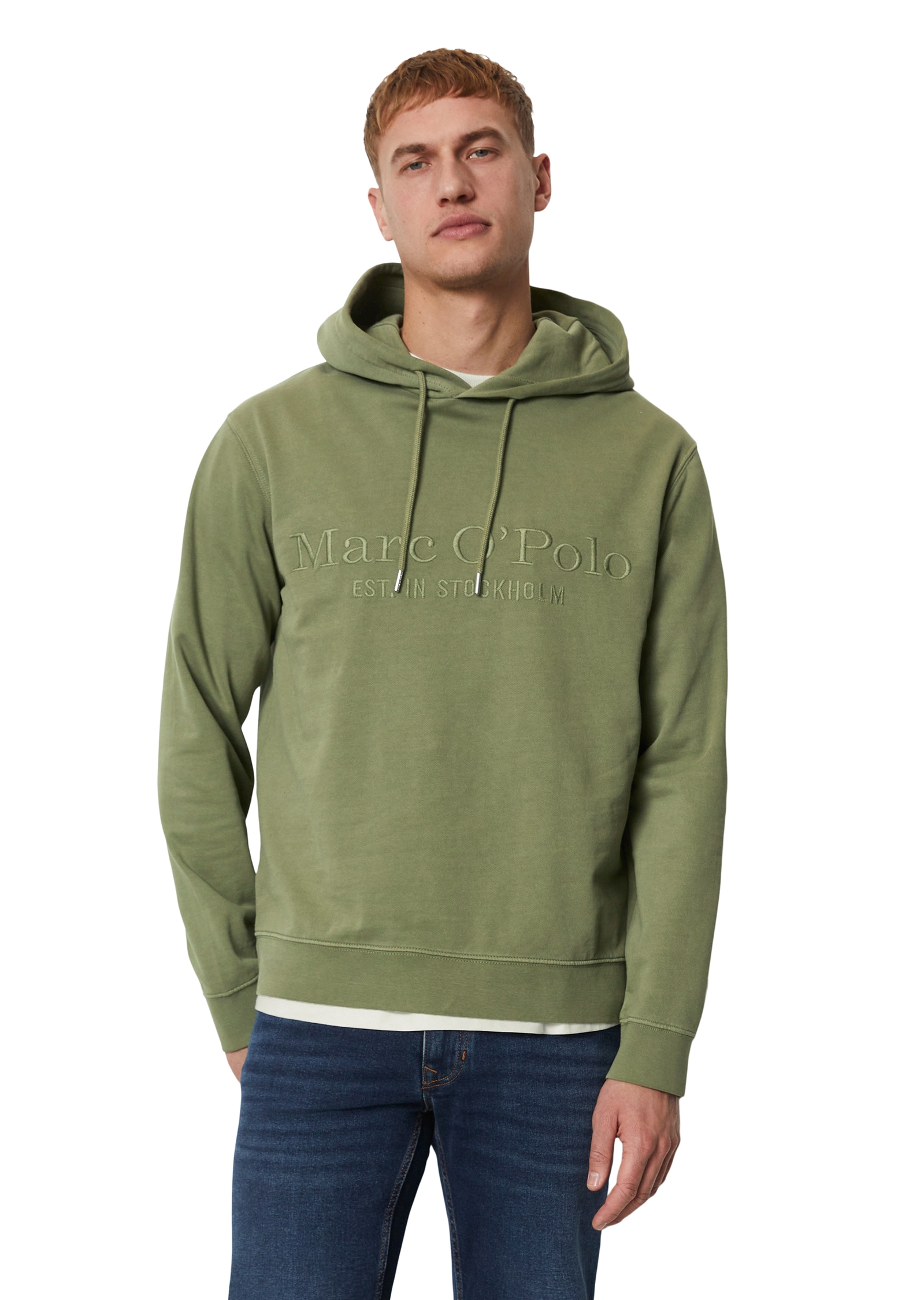 Marc O'Polo Hoodie, mit Ton-in-Ton Stickerei von Marc O'Polo