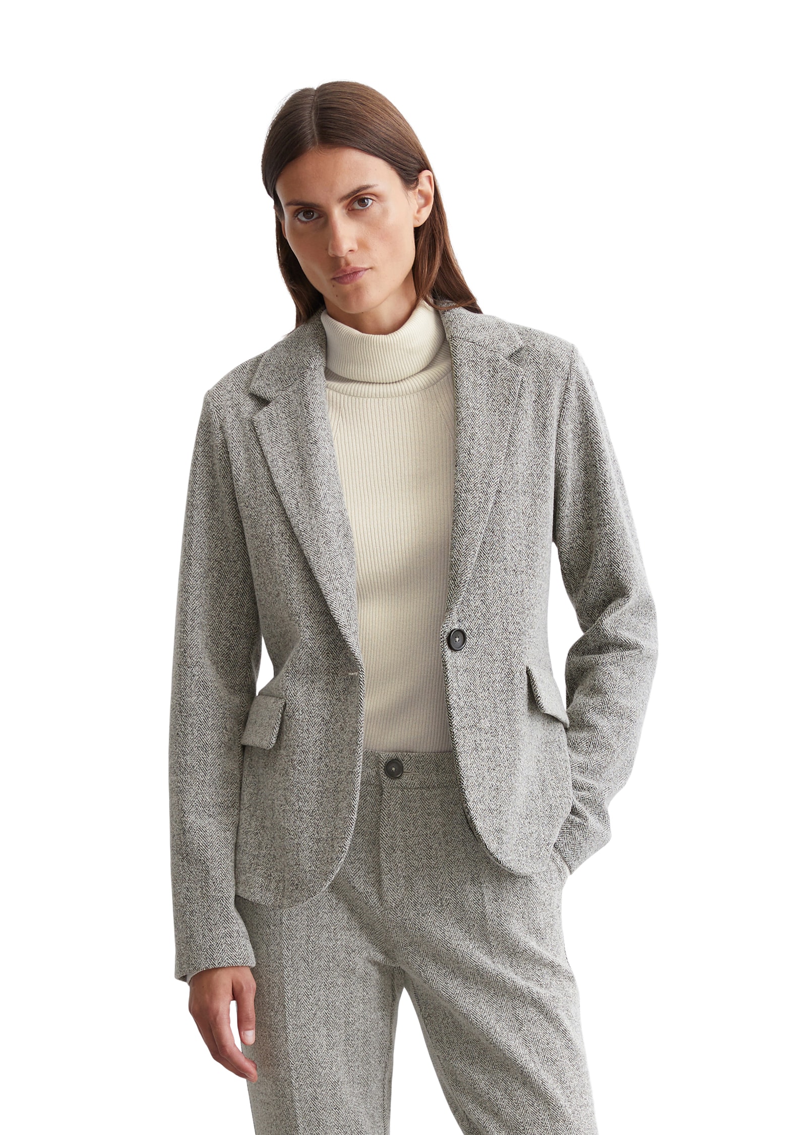 Marc O'Polo Jerseyblazer, mit Fischgrat-Muster Marc O'Polo Jerseyblazer, mit Fischgrat-Muster von Marc O'Polo