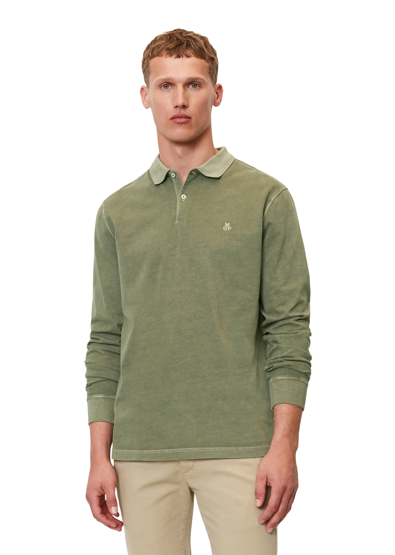 Marc O'Polo Langarm-Poloshirt, im Washed-Look Marc O'Polo Langarm-Poloshirt, im Washed-Look von Marc O'Polo