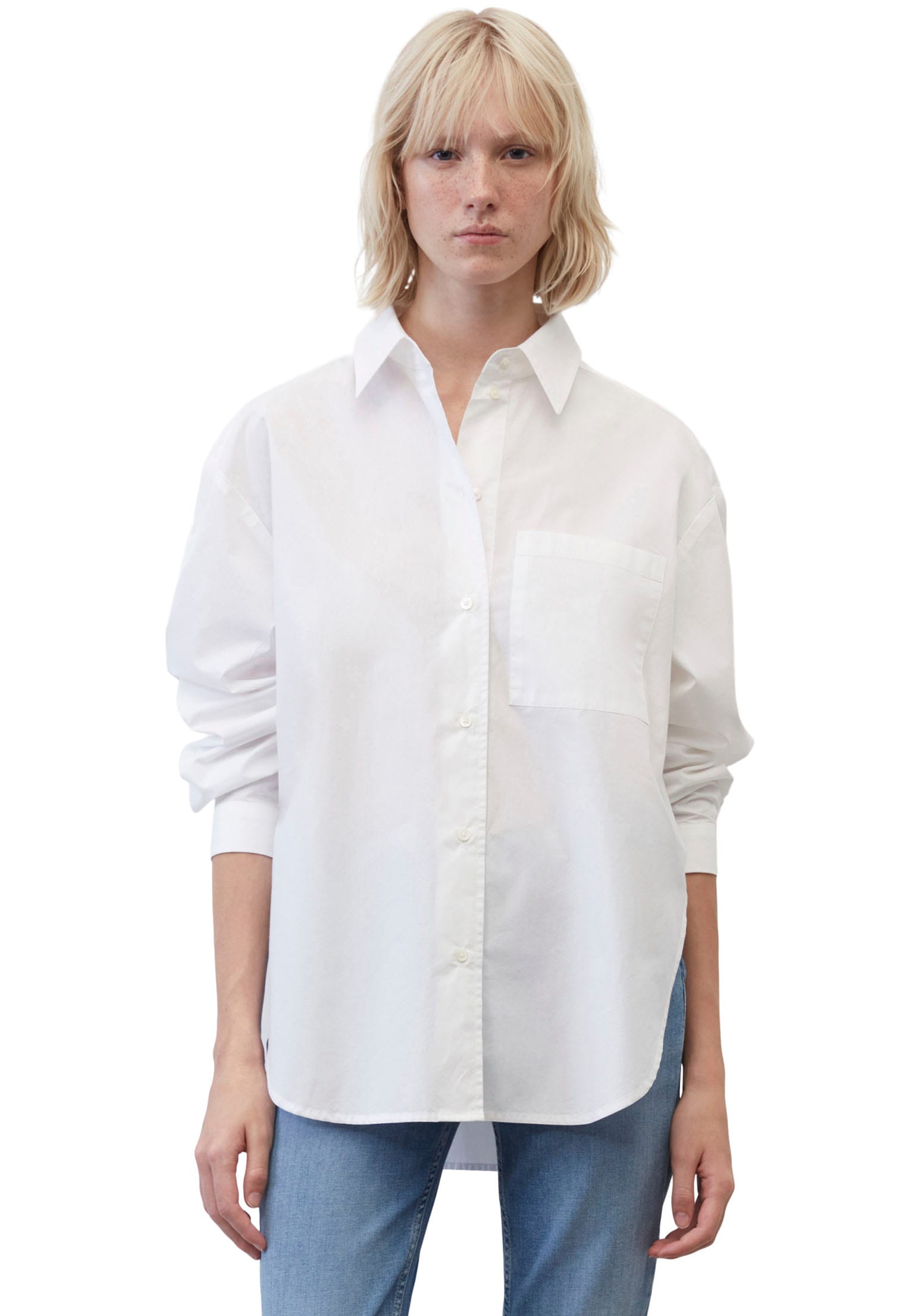 Marc O'Polo Langarmbluse »Blouse, long sleeve, kent collar, patched pocket, solid« Marc O'Polo Langarmbluse »Blouse, long sleeve, kent collar, patched pocket, solid« von Marc O'Polo