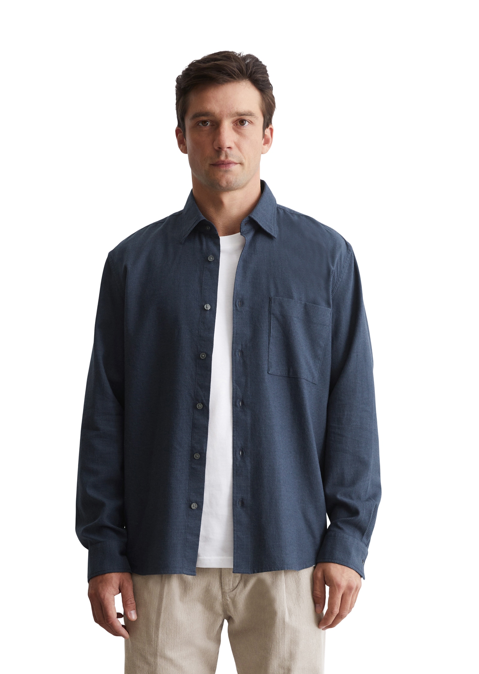 Marc O'Polo Langarmhemd, In softer, leichter Flanell-Qualität Marc O'Polo Langarmhemd, In softer, leichter Flanell-Qualität von Marc O'Polo