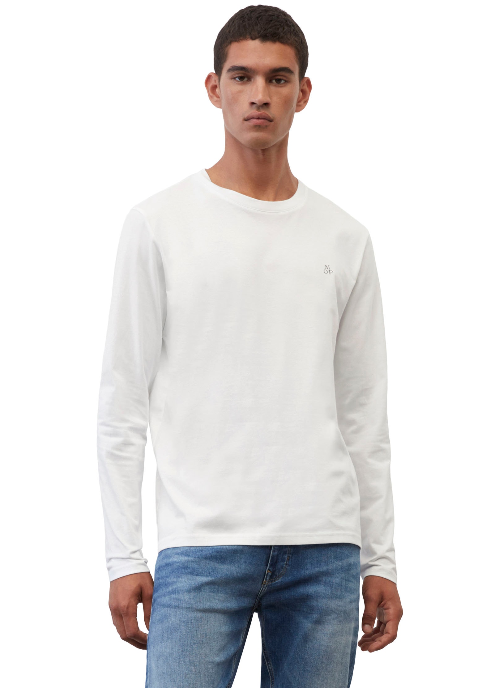 Marc O'Polo Langarmshirt, mit dezentem Logo-Print vorne Marc O'Polo Langarmshirt, mit dezentem Logo-Print vorne von Marc O'Polo